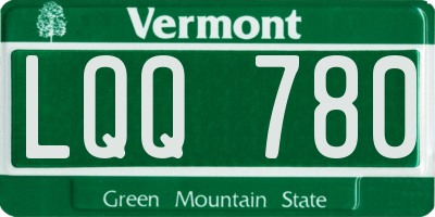 VT license plate LQQ780