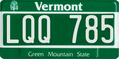 VT license plate LQQ785