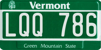 VT license plate LQQ786