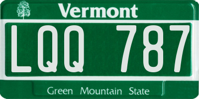 VT license plate LQQ787