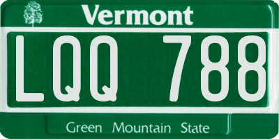VT license plate LQQ788