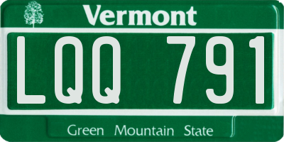 VT license plate LQQ791