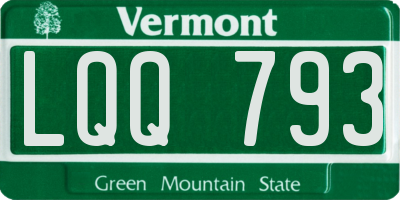 VT license plate LQQ793