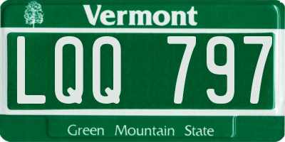 VT license plate LQQ797