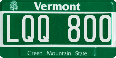 VT license plate LQQ800