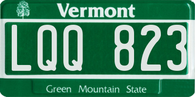 VT license plate LQQ823