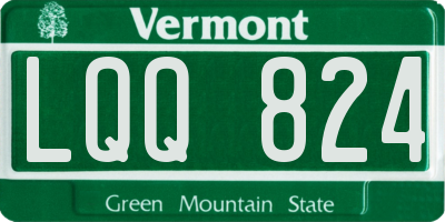 VT license plate LQQ824