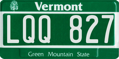 VT license plate LQQ827