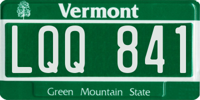 VT license plate LQQ841