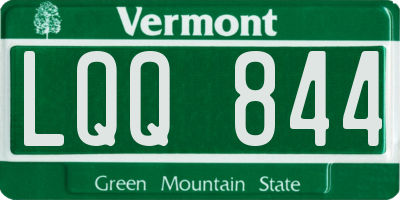 VT license plate LQQ844