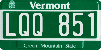 VT license plate LQQ851