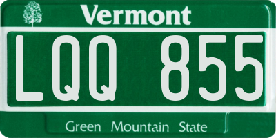 VT license plate LQQ855