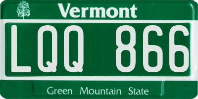 VT license plate LQQ866