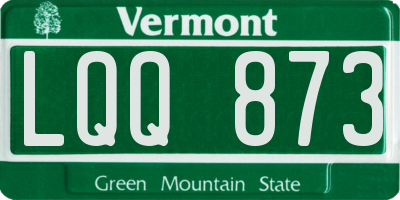 VT license plate LQQ873