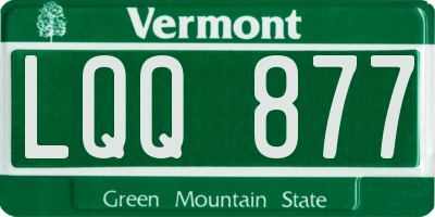 VT license plate LQQ877