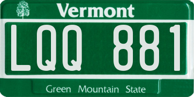 VT license plate LQQ881