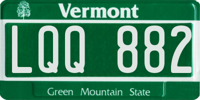 VT license plate LQQ882