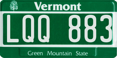 VT license plate LQQ883