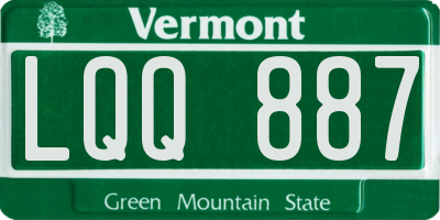 VT license plate LQQ887