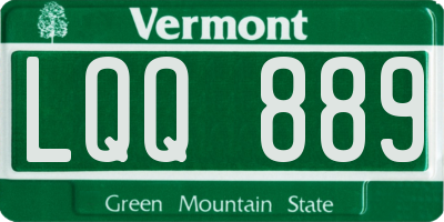 VT license plate LQQ889