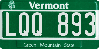 VT license plate LQQ893