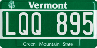 VT license plate LQQ895