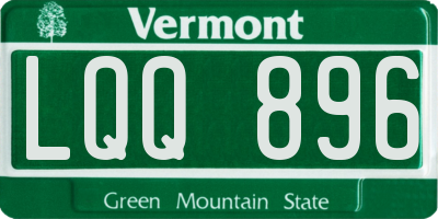 VT license plate LQQ896