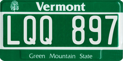VT license plate LQQ897