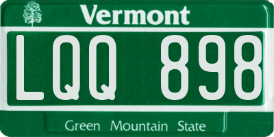 VT license plate LQQ898