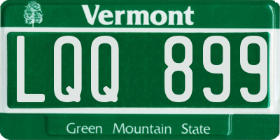 VT license plate LQQ899