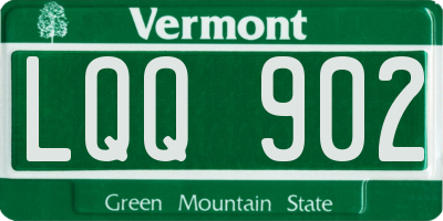 VT license plate LQQ902