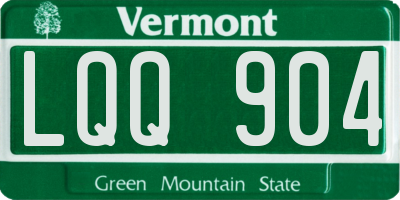 VT license plate LQQ904