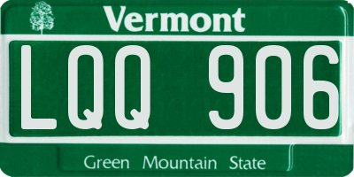 VT license plate LQQ906