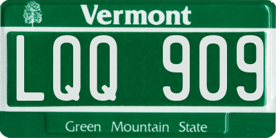 VT license plate LQQ909