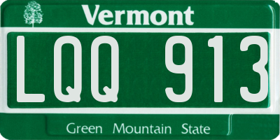 VT license plate LQQ913
