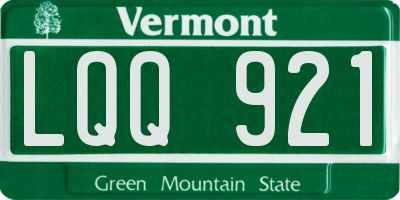 VT license plate LQQ921