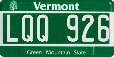 VT license plate LQQ926