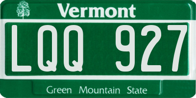 VT license plate LQQ927