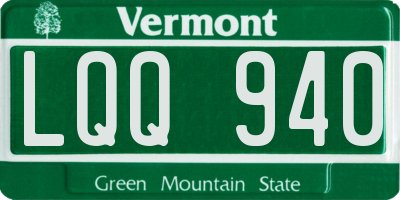 VT license plate LQQ940