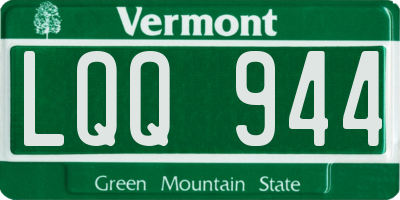VT license plate LQQ944