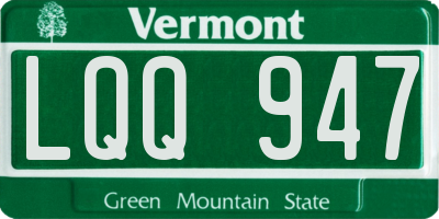 VT license plate LQQ947