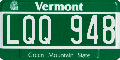 VT license plate LQQ948