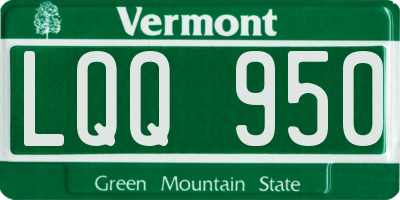 VT license plate LQQ950