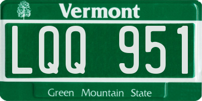 VT license plate LQQ951