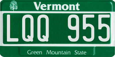 VT license plate LQQ955