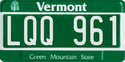 VT license plate LQQ961