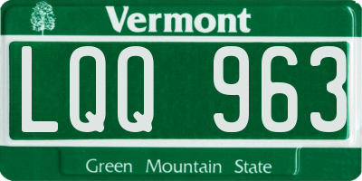 VT license plate LQQ963