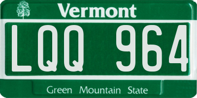 VT license plate LQQ964