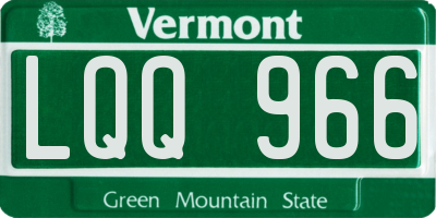 VT license plate LQQ966