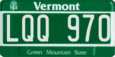 VT license plate LQQ970
